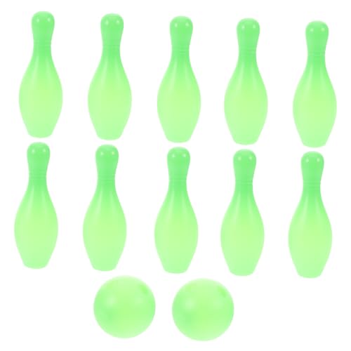 JOINPAYA 1 Satz Bowling-Set für Outdoor-Bowling Bowling für Kleinkinder Bowling für für Bowlingkegel für Bowling- Mini Spiel Sport Light Green von JOINPAYA