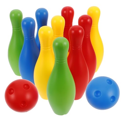 JOINPAYA 1 Satz Bowlingkugel Mini-Bowling Kleinkindspielzeug -Bonbonglas Ring Kinderräder für Kleinkinder Karnevalsspiele Outdoor-Bowling Bowling- Sport von JOINPAYA