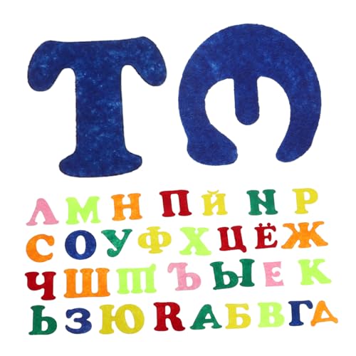 JOINPAYA 1 Set Russische Alphabet Filzaufkleber Für Selbstklebende Buchstaben Aufkleber Frühkindliche Bildung Wanddekoration Für Kindergarten Und Bastelbedarf von JOINPAYA