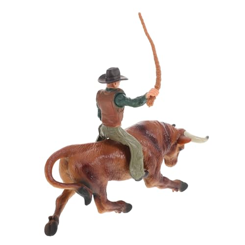 JOINPAYA Bullfighter Figur Und Stier Modell Realistisches Cowboy Spielzeug Für Sammler Und Dekoration Für Miniaturgärten Und Schreibtischornamente JOINPAYA Bullfighter Figur Und Stier Modell Realistisches Cowboy Spielzeug Für Sammler Und Dekoration Für Miniaturgärten Und Schreibtischornamente von JOINPAYA