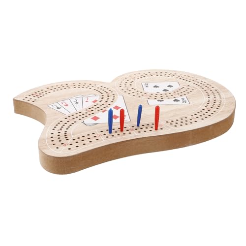 JOINPAYA 1 Satz Cribbage Solitaire Krippenbrettklammern Steckbrett Kind Brettspiele Für Den Familienabend Krippe Mit Zubehör Reise-Cribbage-Board Cribbage-Board-zubehör Reisekritik Hölzern von JOINPAYA