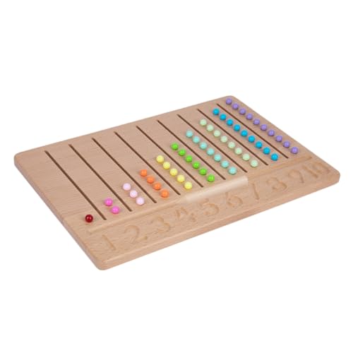 JOINPAYA 1 Satz Digitales Trackingboard Farbsortiertafel Spielzeug Aus Montessori-perlen Mathe-Spielzeug Für Vorschulkinder Montessori-babyspielzeug Zahlenlernspielzeug Sortierspiel Hölzern von JOINPAYA