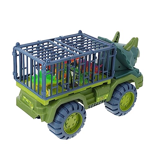 JOINPAYA 1 Satz Dinosaurier-Technik-Fahrzeugspielzeug LKW- zurückziehen LKW-Transporter puppenwagen kinderspielzeug Auto Dinosaurier-Modell Auto Plastik Green von JOINPAYA