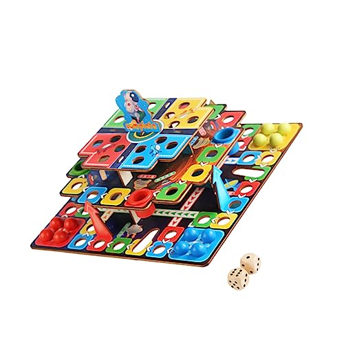 JOINPAYA 1 Satz Dreidimensionales Fliegendes Schach Schachbretter Für Erwachsene Schach Für Kinder 3D Fliegendes Schachspiel Fliegendes Schachspielzeug Für Kinder Hölzern Colorful von JOINPAYA