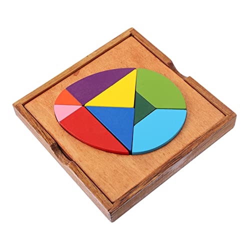 JOINPAYA 1 Set mit Tangram-Puzzles Aus Holz Frühes Lernspielzeug für Jungen und Mädchen Buntes Puzzle-Spielzeug Pädagogisches Formen-Puzzle-Spielzeug von JOINPAYA