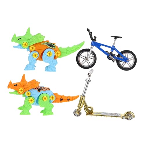 JOINPAYA 1 Satz Fingerbike-Set Mini-Scooter Heimtrainer Fingerscooter Mini-fingerbike Mini-fingerspielzeug Miniatur-fahrradmodell Fahrradspielzeug Roller Mini-Spielzeug Colorful Plastik von JOINPAYA