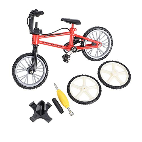 JOINPAYA 1 Satz Fingerrad Finger-Mini-Fahrrad Fahrrad Aus Fingerlegierung Mini-fingerbike Finger Fahrrad Mini-MTB Desktop-Bike Fahrradspielzeug Modell Simulationsfahrrad Rot Plastik von JOINPAYA