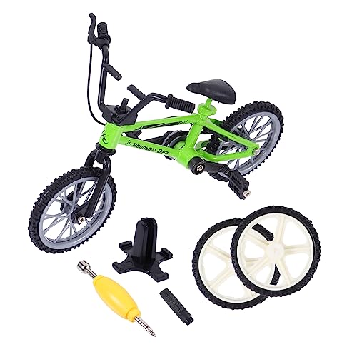 JOINPAYA 1 Satz Fingerrad Fingerfahrräder Mini-MTB Desktop-Bike Fahrrad Aus Fingerlegierung Finger-Mini-Fahrrad Modell Finger Fahrrad Simulationsfahrrad Fahrradspielzeug Plastik Green von JOINPAYA