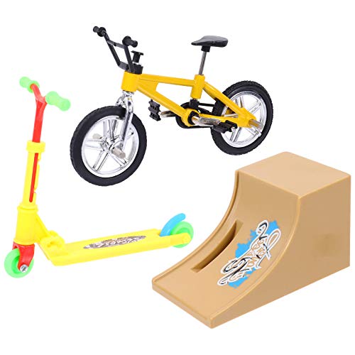 JOINPAYA 1 Satz Fingerrad Fingerspitzen-bewegungsspielzeug Fingersportspielzeug Lernspielzeug Pädagogisches Fingerspielzeug Fingerscooter Finger Fahrradrampe Fingerbike Mit Rampe Plastik von JOINPAYA