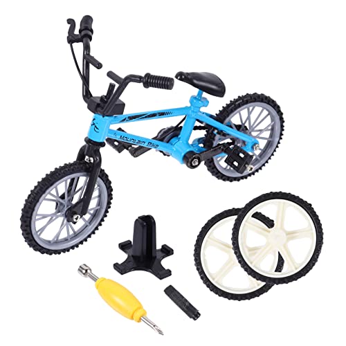 JOINPAYA 1 Satz Fingerrad Mini Dinosaurierspielzeug ferngesteuertes Auto Spielzeugauto Roboter für kinderspielzeug Fahrrad aus Fingerlegierung Desktop-Bike Plastik Blue von JOINPAYA