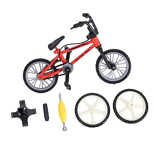 JOINPAYA 1 Satz Fingerrad Mini-MTB Mini-fingerbike Desktop-Bike Finger-Mini-Fahrrad Fingerfahrräder Fahrrad Aus Fingerlegierung Simulationsfahrrad Modell Aluminiumlegierung Rot von JOINPAYA