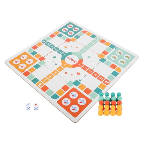 JOINPAYA Schachbrett-Set Aus Holz Spiel für Jungen und Mädchen Lernspielzeug Passendes Brettspiel Fliegendes Schach Interaktives Schachspielzeug für Vorschule und Kindergarten von JOINPAYA