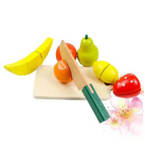 JOINPAYA 1 Satz Fruchtspielzeug schneiden Obst Spielset Schneiden von Obst und Gemüse Kinder holzspielzeug Spielzeug für Kinder Fun Toy Kind spielt Spielzeug Kinderspielzeug Bambus Colorful von JOINPAYA