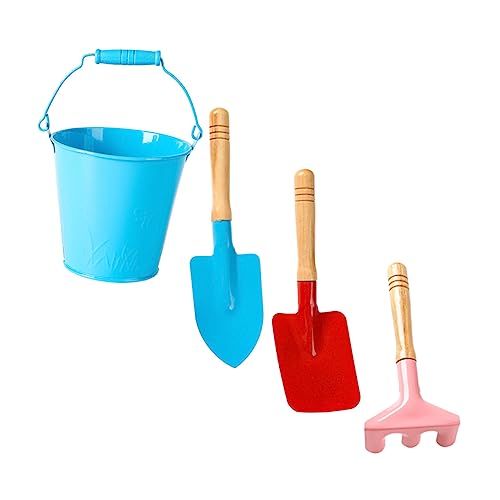 JOINPAYA 1 Satz Gartengeräte gartenwerkzeug gartenhandschuhe gartenwerkzeug Set gartendeko rostoptik Gartenspielzeug für -Mini-Rechen Rostfreier Stahl Blue von JOINPAYA