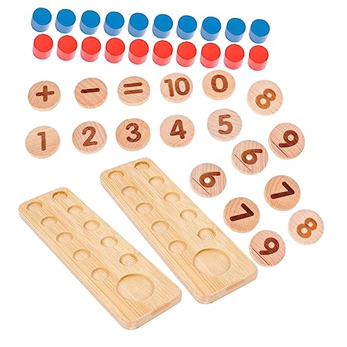 JOINPAYA 1 Satz Gegenspielzeug Mathematik-Lernhilfen für Kinder Kleinkind-Puzzle Bären zählen Kinder Puzzle rätselbuch Kinder passendes Spielzeug für Kinder Mathe-Spielzeug aus Holz hölzern von JOINPAYA