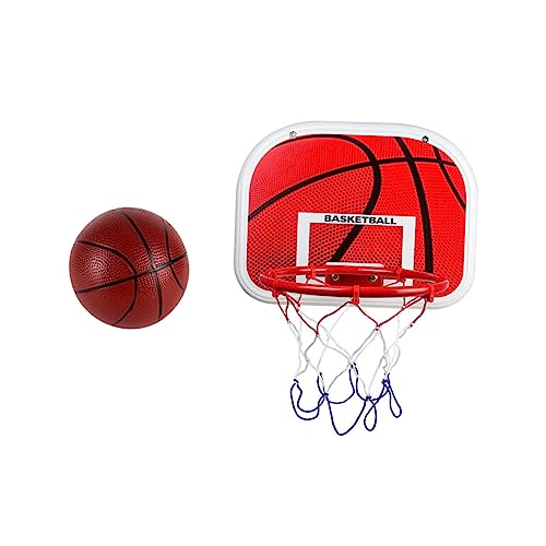 JOINPAYA 1 Satz Hängender Basketballkorb Mini-basketballkorb-Spielzeug Badespielzeug Für Jungen Basketball-zugset Für Kinder Basketballkorb Drinnen Jungenzimmer Dekor Gummi Rot von JOINPAYA