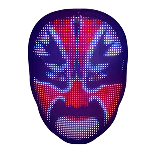 JOINPAYA 1 Satz Halloween-Led-Maske Leuchtende Maske Gestenerkennungsmaske Halloween-Party Diy Schreckliche Mustermaske Maskerade-Partys von JOINPAYA