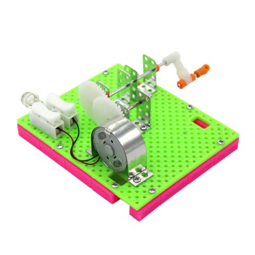 JOINPAYA 1 Satz Handgenerator Generator Tragbar Spielzeug Für Wissenschaftliche Experimente Kidcraft-spielset Experimentelles Spielzeug Tragbarer Elektrischer Generator Plastik Green von JOINPAYA