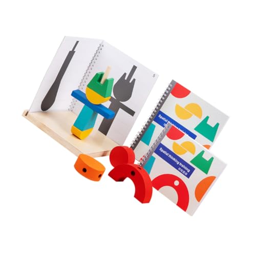 JOINPAYA 1 Satz Holzblock Kinder Puzzle kinderpuzzle holzrätsel stapelspielzeug babybrause Feinmotorik-Trainingsspielzeug Spielzeug für Kleinkinder Bausteine ​​Spielzeug Stapelblöcke Papier von JOINPAYA