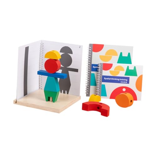 JOINPAYA 1 Satz Holzblock Puzzle kinderpuzzle kreativ holzspielsachen holzpuzzles motorik Bausteine ​​ Lernspielzeug für Bausteine ​​ausbalancieren Papier von JOINPAYA