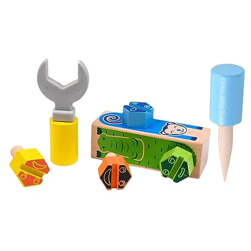 JOINPAYA 1 Satz Holzspielzeug zerlegen Farberkennungsspielzeug für Kinder passende Babyspielzeuge Tiere Figuren Farben Lernen funnytoys Farblich passendes Spielzeug buntes Spielzeug hölzern von JOINPAYA