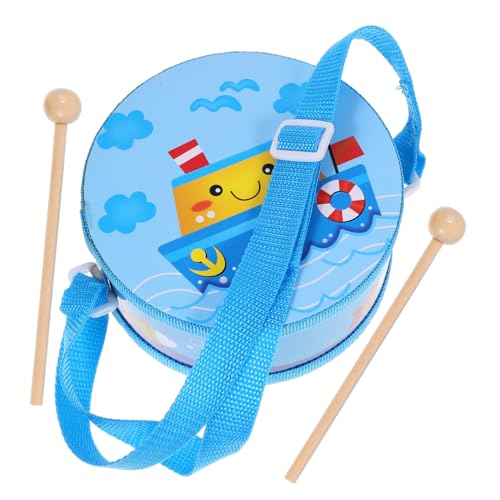 JOINPAYA 1 Satz Hüfttrommelspielzeug Für Kinder Handtrommeln Für Kinder Kleinkind Percussion Trommelspielzeug Für Babys Vorschulmusical Handtrommel Mit Trommelstock Stoff Sky-Blue von JOINPAYA