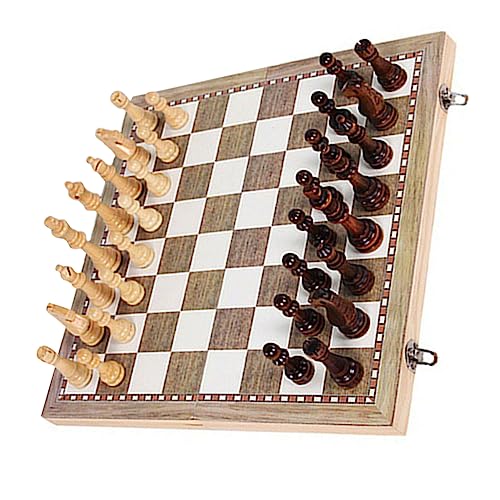 JOINPAYA 1 Satz Internationales Kinderschach Magnetisches Schach Spiel Schachbrett Internationales Schachset Internationale Dame Pädagogisches Schach Holz von JOINPAYA