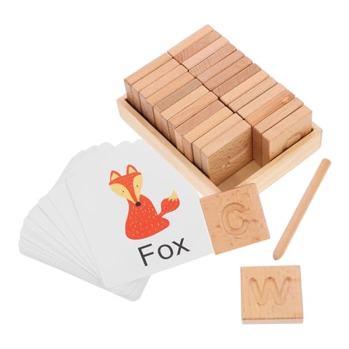 JOINPAYA Kleinkind Busy Board Spielzeug Englisch Wörter Matching Spielzeug Holz Buchstaben Spielzeug für Vorschul Lernen von JOINPAYA