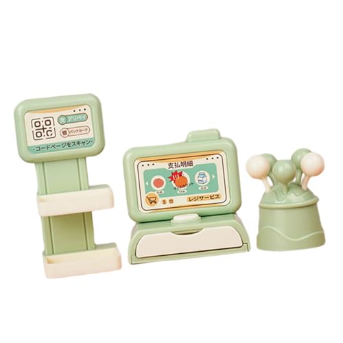 JOINPAYA 1 Satz Kassenmodell replikas Replica Cash Register Toy spielzeugkasse boxstange Mini-Hausversorgung interaktives Spielzeug aus Kunststoff simulierte Registrierkasse Plastik Green von JOINPAYA