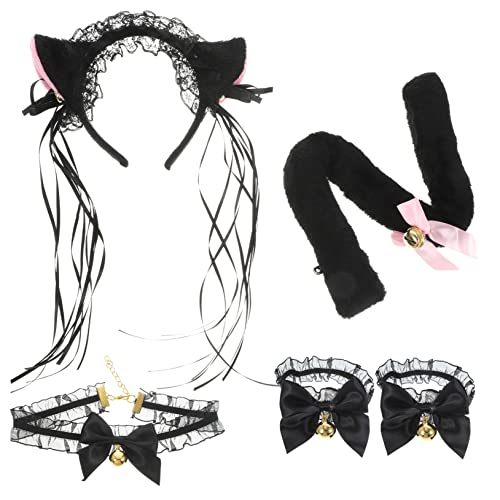 JOINPAYA Lolita Furry Kostüm Set Ohren Armband Halsband für Cosplay Party von JOINPAYA