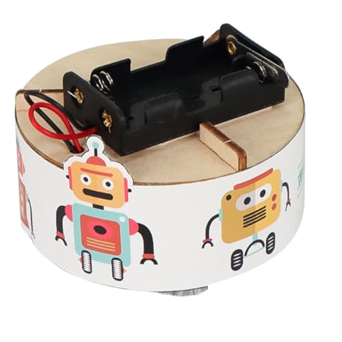 JOINPAYA 1 Satz Kehrroboter Aus Holz DIY Wissenschaftsspielzeug DIY 3D-Puzzle- DIY-Handwerk Zum Zusammenbauen Intellektueller Roboterbausatz Montageroboterspielzeug Pappe von JOINPAYA