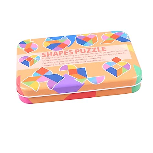 JOINPAYA 1 Satz Kinderspielzeug Puzzles Tangram-blöcke Einfaches Tangram Reise-Tangram Block-Puzzle Kinder-Tangram Tangram-Puzzle-Spiele Lernspielzeug Für Kinder Colorful von JOINPAYA