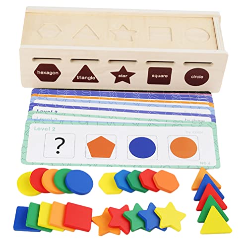 JOINPAYA 1 Satz Klassifikations-Lernbox Holzspielzeug für 2 jährige Puzzle lustiges Kinderspielzeug Farberkennungsspielzeug Lernspielzeug für Kleinkinder Lernspielzeug für hölzern von JOINPAYA