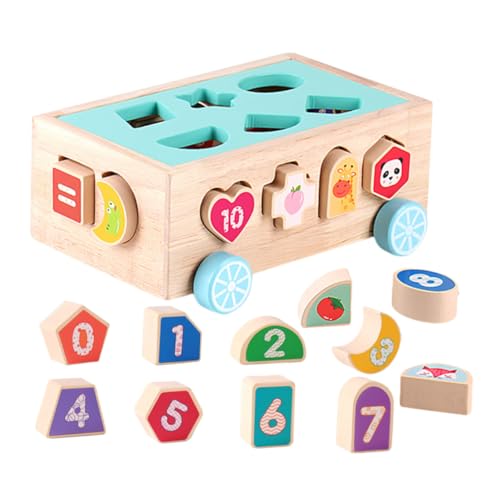 JOINPAYA 1 Satz Klassifizierung Von Bausteinspielzeugen Formsortierer Aus Holz Spielzeug Aus Holz Kinderbedarf Lustiger Baustein Sinnesspielzeug Für Kinder Kinderzubehör Babyspielzeug Buche von JOINPAYA