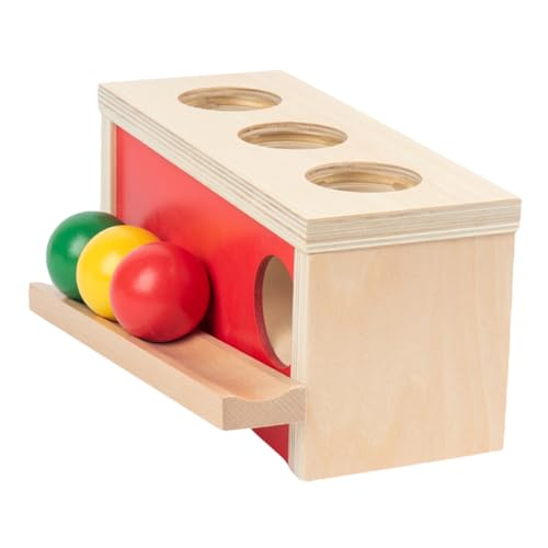 JOINPAYA 1 Satz Klopfen Sie den Ball Spielzeug für Kleinkinder interaktives Spielzeug Kinder spielset Kleinkindspielzeug Kinderspielzeug Lernspielzeug aus Holz Ballspielzeug drücken hölzern von JOINPAYA