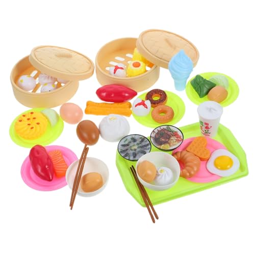 JOINPAYA Topfset Kinderküche Sensorisches Spielzeug Baby 1 Satz Küchenspielzeug Für Kitchen Toys for Küche Puppenhaus Deko Kinderspielküche Gefälschtes Rollenspiel-Essen Gedämpftes Plastik von JOINPAYA