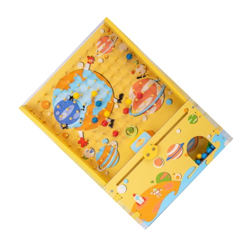 JOINPAYA 1 Satz Kugelfänger Aus Holz Kindergeschenk Holzfänger Für Catcher-spielautomat Spielautomat Aus Holz Für Intelligenzspiel Schnelles Hingucker-Spiel Hölzern Yellow von JOINPAYA