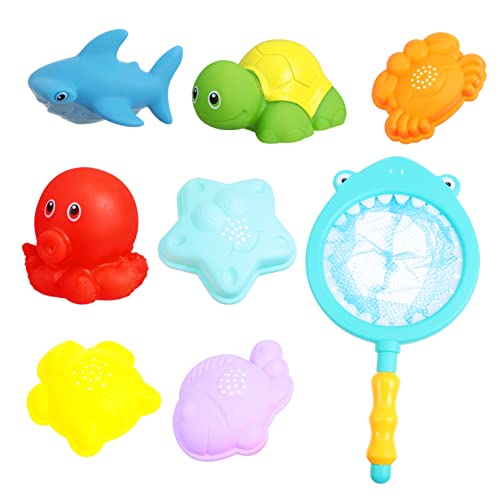 JOINPAYA Wasserpool-Spielzeug Baby-badespielzeug Angelspiel Babyparty-Spielzeug Kinderbadezimmer-Spielzeug 8-teiliges Tier-badespielzeug-Set von JOINPAYA