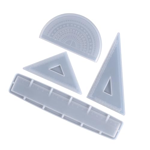 JOINPAYA 1 Satz Linealform Aus Silikon Lineal Zur Herstellung Einer Silikonform Winkelmesser-bastelform Lineal Silikonform DIY-Form Zur Herstellung Eines Lineals Epoxidform Kieselgel Weiß von JOINPAYA