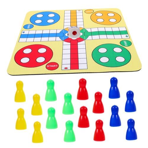 JOINPAYA 1 Satz Ludo-Schachspiel reisespiel spielbrett Schachbrettspiel Flugzeug-Schachspiel Flugzeugflugschach Mini-Brettspiele Partyschachspielzeug lustiges fliegendes Schach Plastik von JOINPAYA