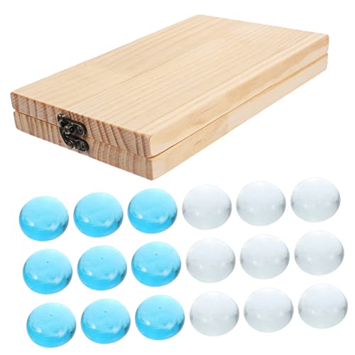 JOINPAYA 1 Satz Mankala -Schachspielzeug Mancala- für denkendes Puzzlespiel Holz mancala Mancala-Spiel aus Holz Mancala Schachspielzeug Brettspiel Glasperlen von JOINPAYA