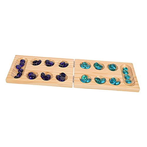 JOINPAYA 1 Satz Mankala holzspielzeug holzspielsachen Faltbares Edelstein-Brettspiel Entspannungsspiel Schach Brettspiel tragbare mancale Mancala- für hölzern von JOINPAYA