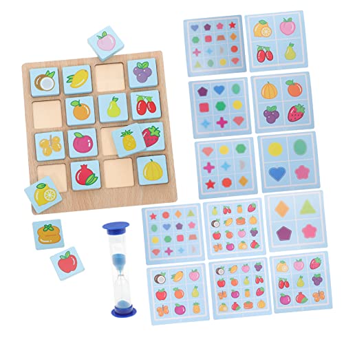 JOINPAYA 1 Satz Memory-Schach- Puzzle rätselbuch Pädagogisches jucarii pentru copii Gedächtnistrainingsspielzeug aus Holz Puzzlebrett für hölzern von JOINPAYA