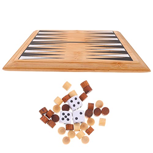 JOINPAYA 1 Satz Mini-Backgammon Brett Für Memory-Spiel Magnete Für Schachbrett Kartenspiel Stirnbandspiel Für Planke Sequenz Brettspiel Kinderspielzeug Bambus von JOINPAYA