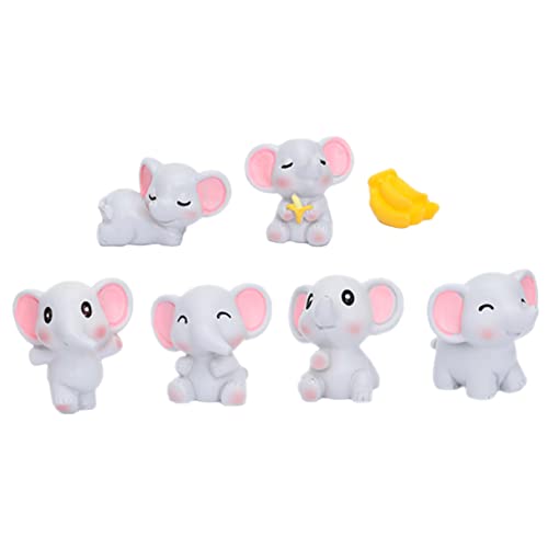 JOINPAYA 1 Satz Mini-Elefant aus Harz Elefanten- -Dusche Elefantenkuchendekoration Mini-Tier-Elefant Zoo Tiere Mini Kuscheltier Schlafzimmer Dekorationen exquisiter Harzelefant von JOINPAYA