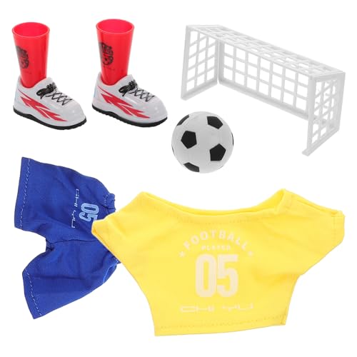 JOINPAYA 1 Satz Mini-Fingerfußball Mattiertes Stielglas Board-Fußball Mini-Fußball Mini Fußballspiel Finger Fußball Set Party-Fußballspiel interaktives Fußballspielzeug drehen Yellow von JOINPAYA