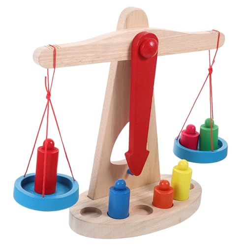 JOINPAYA 1 Satz Montessori-Spielzeug Stem Spielzeug Mathe-zählspiel Coole Mathespiele Spielzeug Waage Kinderspielzeug Spielzeug Für Die Montagewissenschaft Waage Aus Holz Hölzern von JOINPAYA