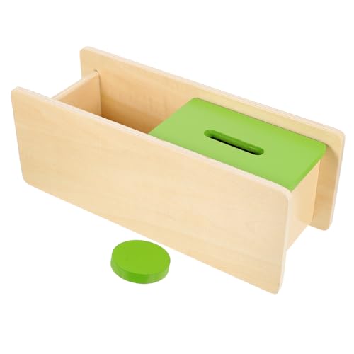 JOINPAYA 1 Satz Münzbox Spielzeug Toys Kleinkind Spielzeug Handkontrolle Spielzeug Frühpädagogik Kinderspielzeug Lernspielzeug für Kinder Spielzeug Mädchen Holz von JOINPAYA