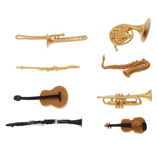 JOINPAYA Miniatur-Musikinstrument-Modelle Violine Saxophon Trompete Klarinette Spielzeug für Wohnkultur von JOINPAYA