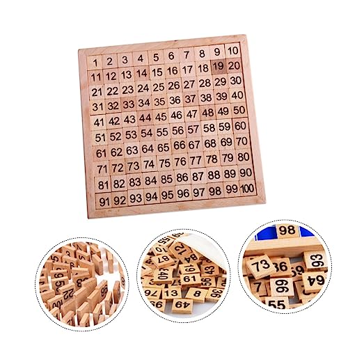 JOINPAYA 1 Satz Nummernsortiertafel Puzzle rätselbuch laubsägen für holzspielsachen geduldspiele Puzzle für Zahlenrätsel für Kleinkinder hölzern von JOINPAYA